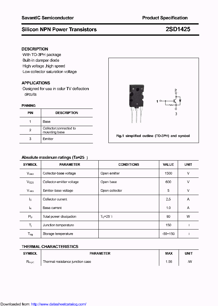 2SD1425_8778728.PDF Datasheet