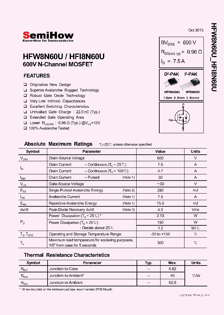 HFI8N60U_8784461.PDF Datasheet