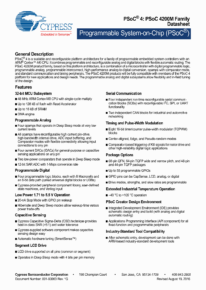 CY8C4245AZI-M433_8788979.PDF Datasheet
