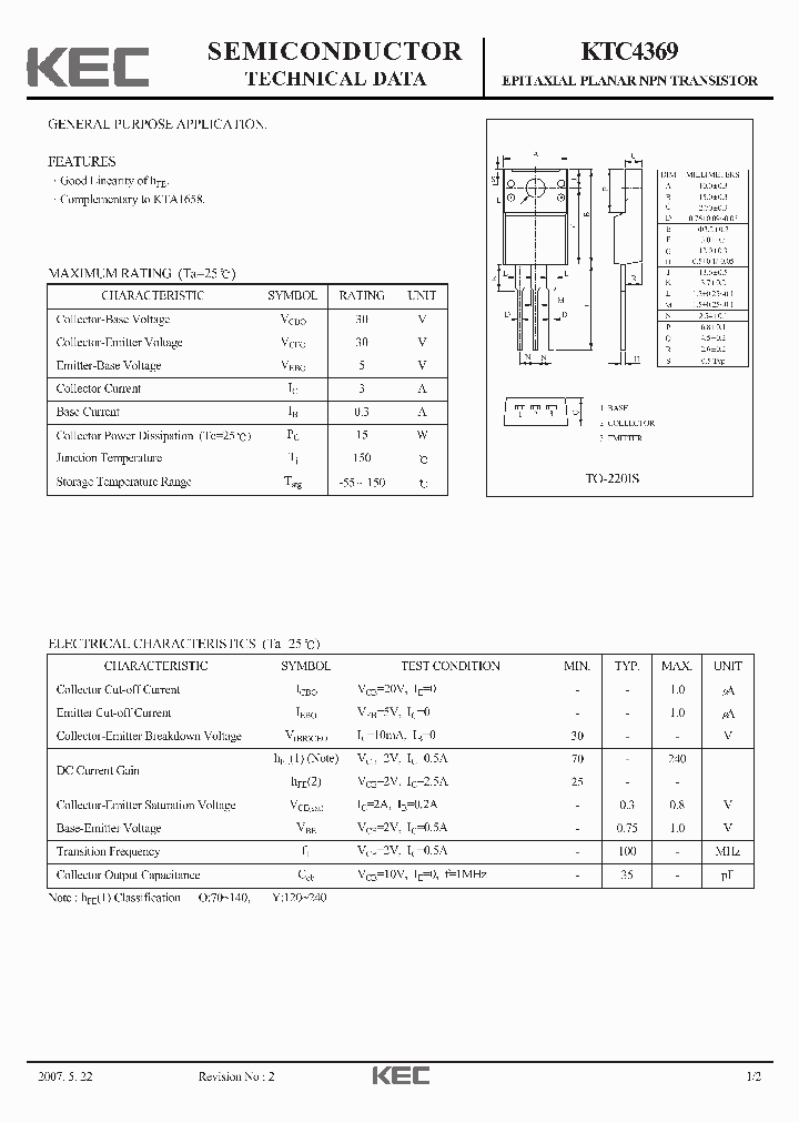 KTC4369-15_8804584.PDF Datasheet