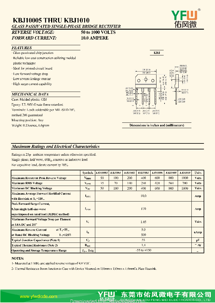 KBJ1001-KBJ_8828660.PDF Datasheet