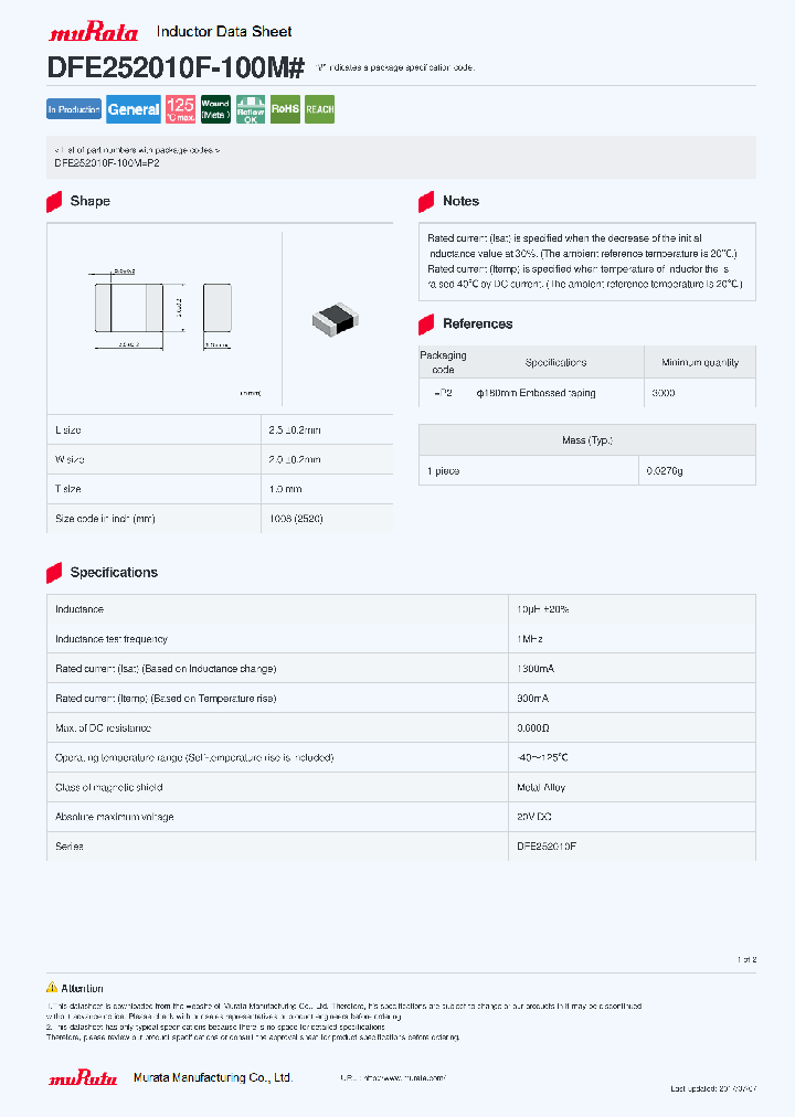 DFE252010F-100M_8831383.PDF Datasheet