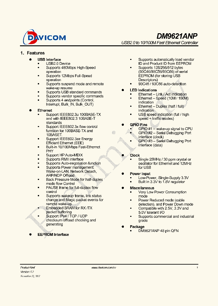 DM9621ANP_8832597.PDF Datasheet