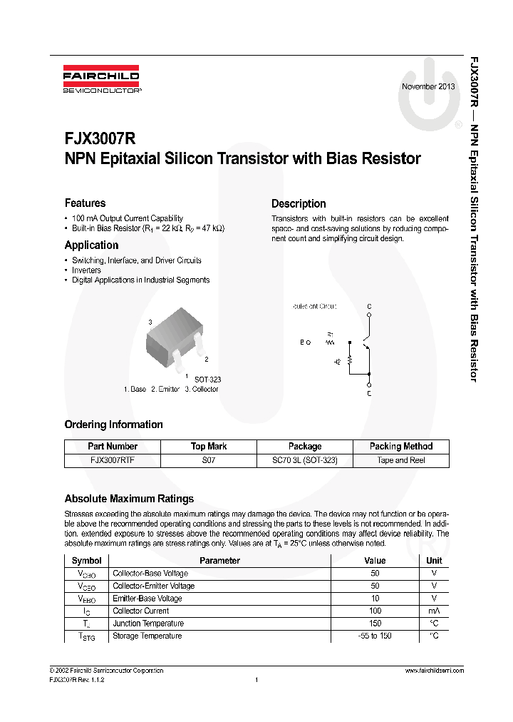 FJX3007RTF_8835111.PDF Datasheet