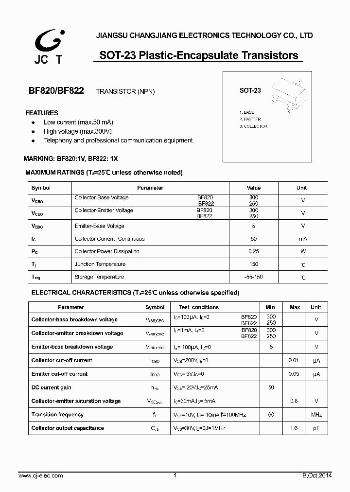 BF820_8838337.PDF Datasheet