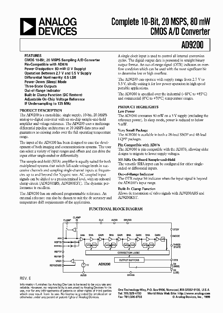 AD9200JRSRL_8838764.PDF Datasheet