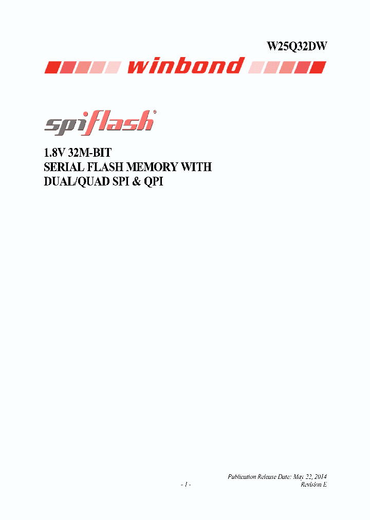 W25Q32DWSSIG-TR_8842659.PDF Datasheet