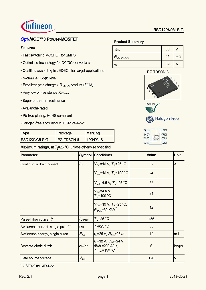 BSC120N03LS_8839565.PDF Datasheet