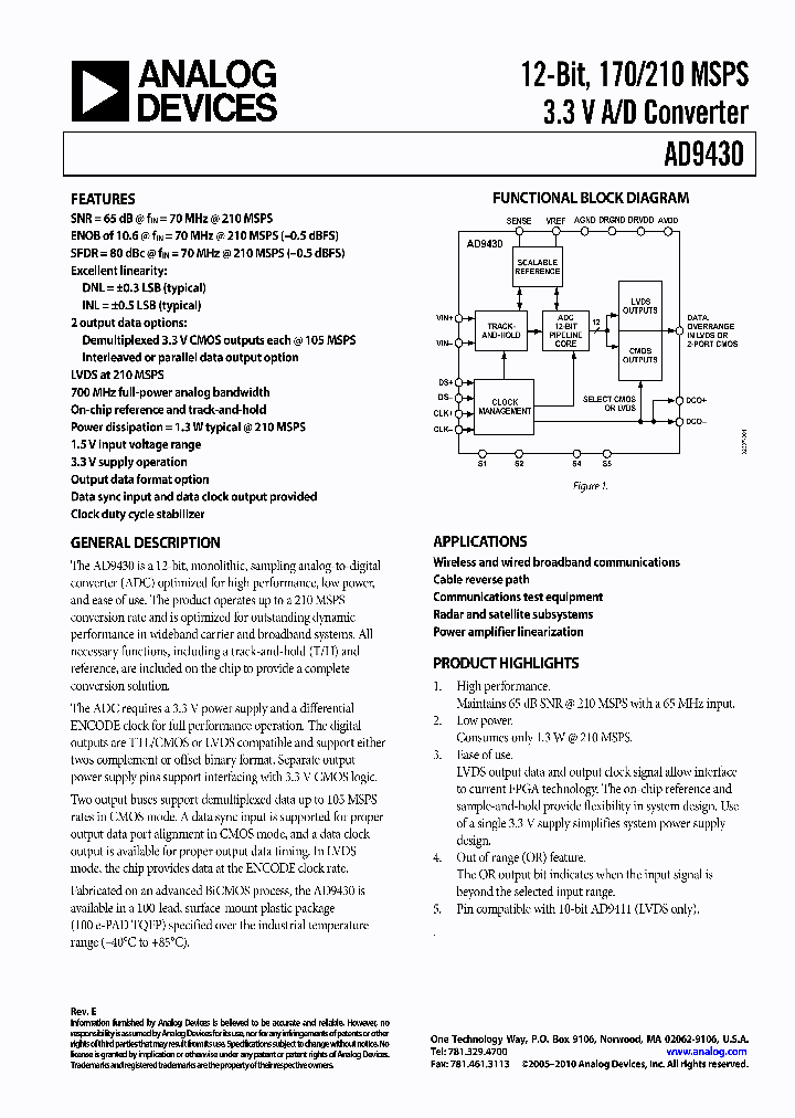 AD9430BSV-170_8844773.PDF Datasheet