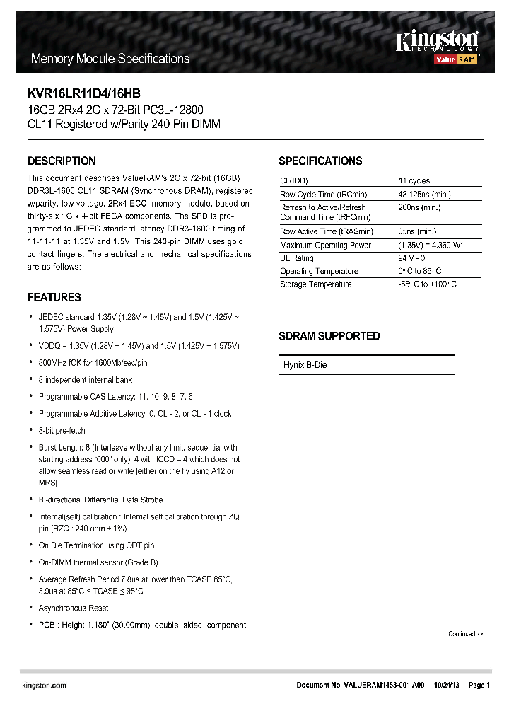 KVR16LR11D4-16HB_8843776.PDF Datasheet