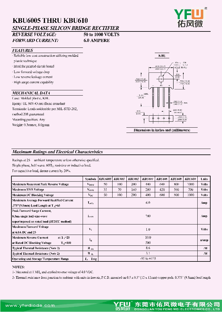 KBU610_8843997.PDF Datasheet