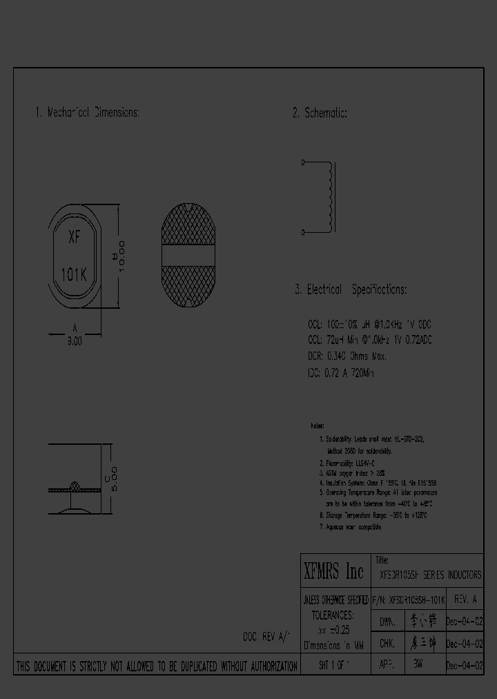 XFSDR105SH-101K_8844664.PDF Datasheet