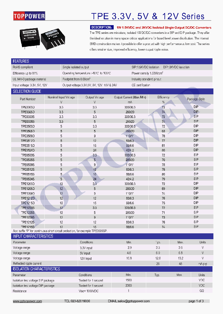 TPE1203S_8851499.PDF Datasheet