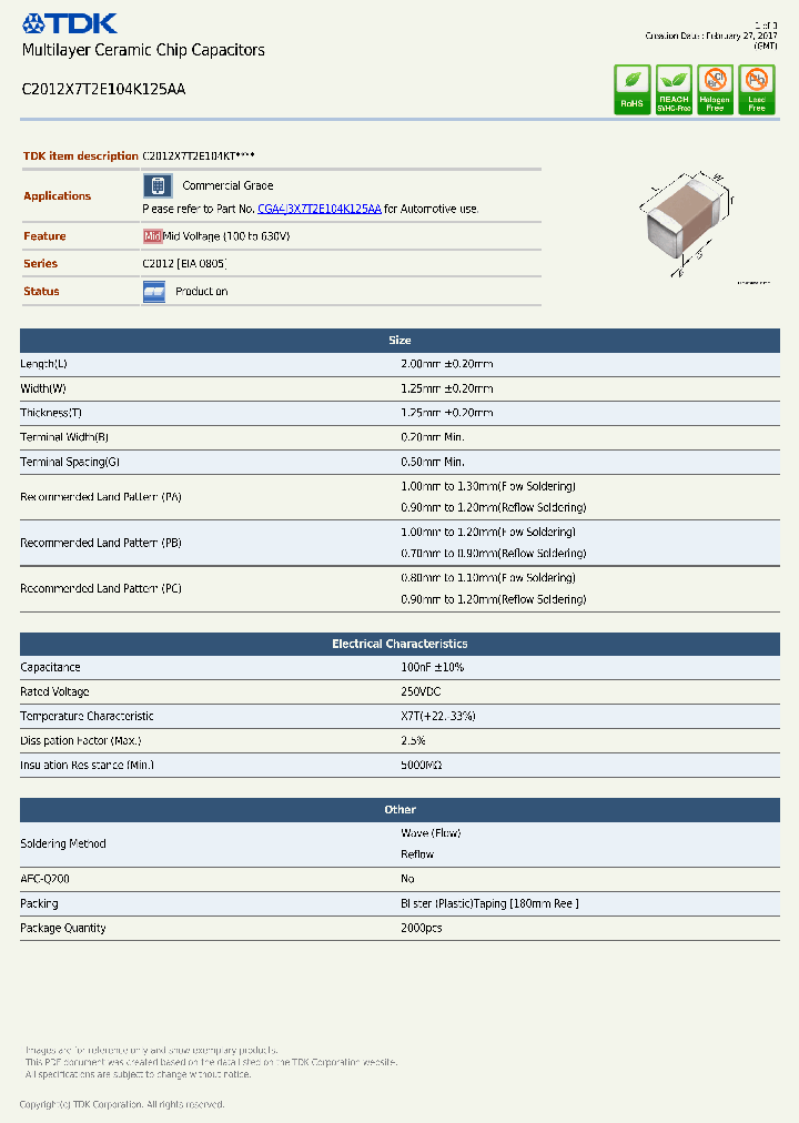 C2012X7T2E104K125AA-17_8851592.PDF Datasheet