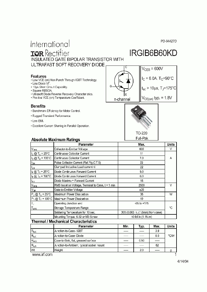 IRGIB6B60KD_8854492.PDF Datasheet