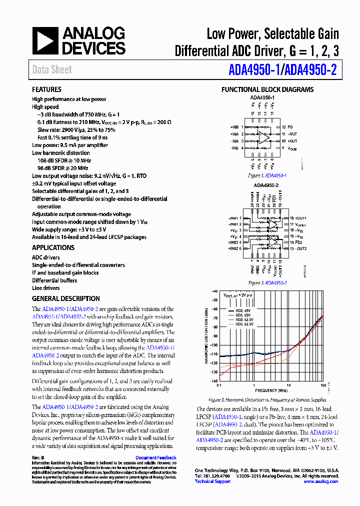 ADA4950-2YCP-EBZ_8856614.PDF Datasheet