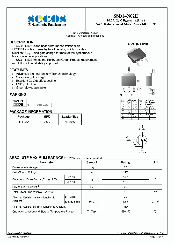 SSD14N02E_8857168.PDF Datasheet