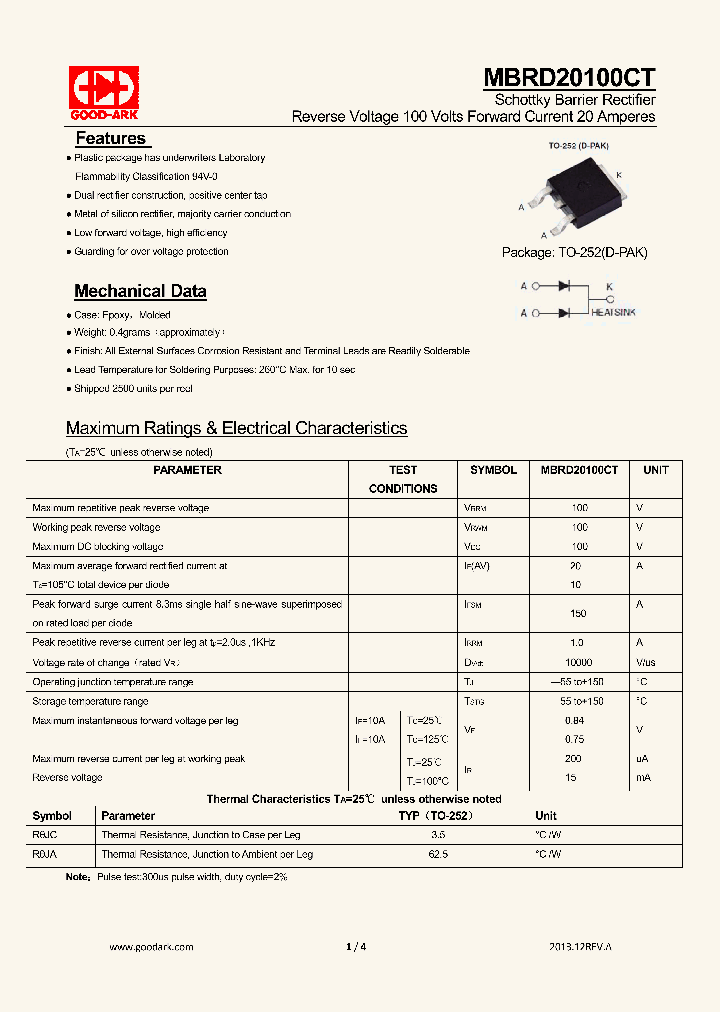 MBRD20100CT_8858598.PDF Datasheet