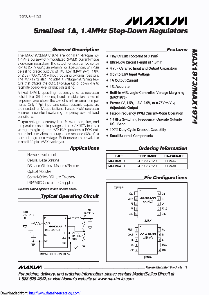 MAX1974EUB-TG05_8865735.PDF Datasheet