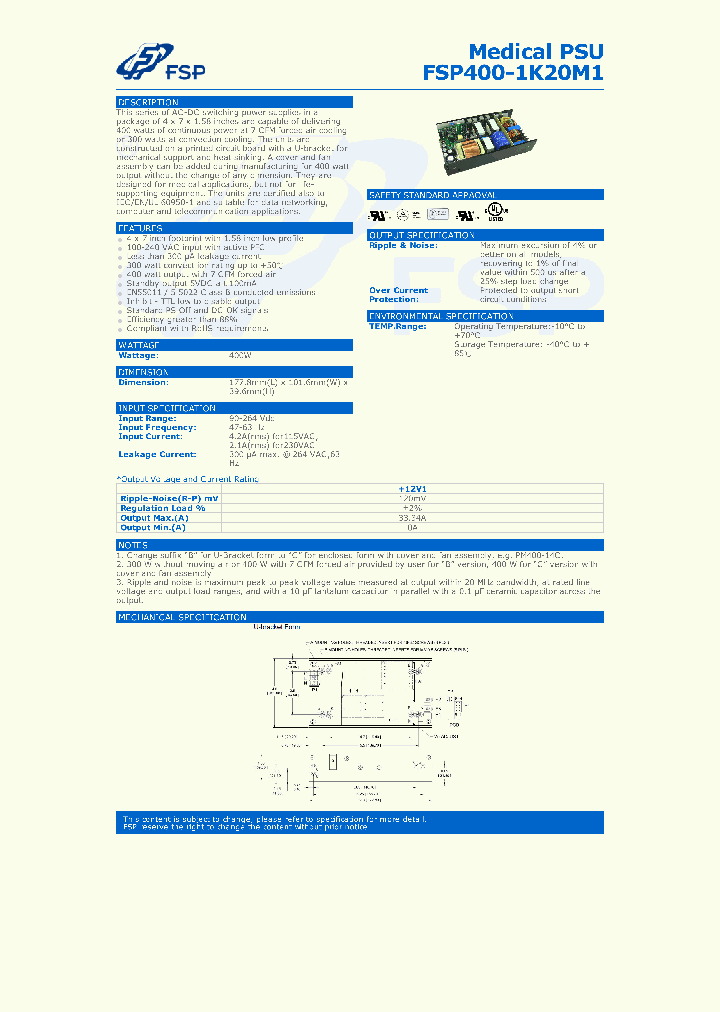 FSP400-1K20M1-15_8866697.PDF Datasheet