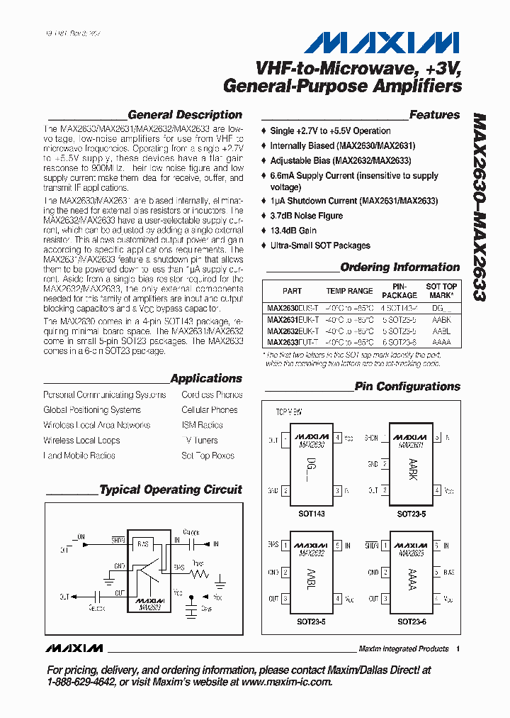 MAX2632EUK_8873086.PDF Datasheet