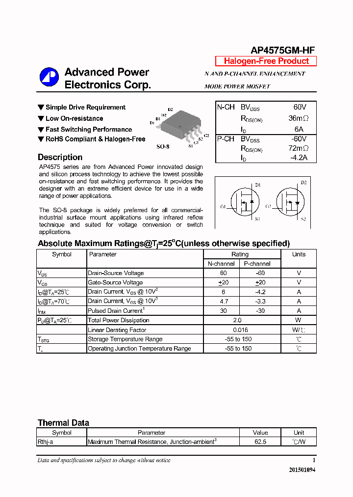 AP4575GM-HF-16_8873442.PDF Datasheet