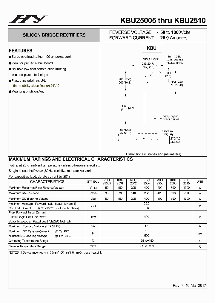 KBU25005-17_8880684.PDF Datasheet