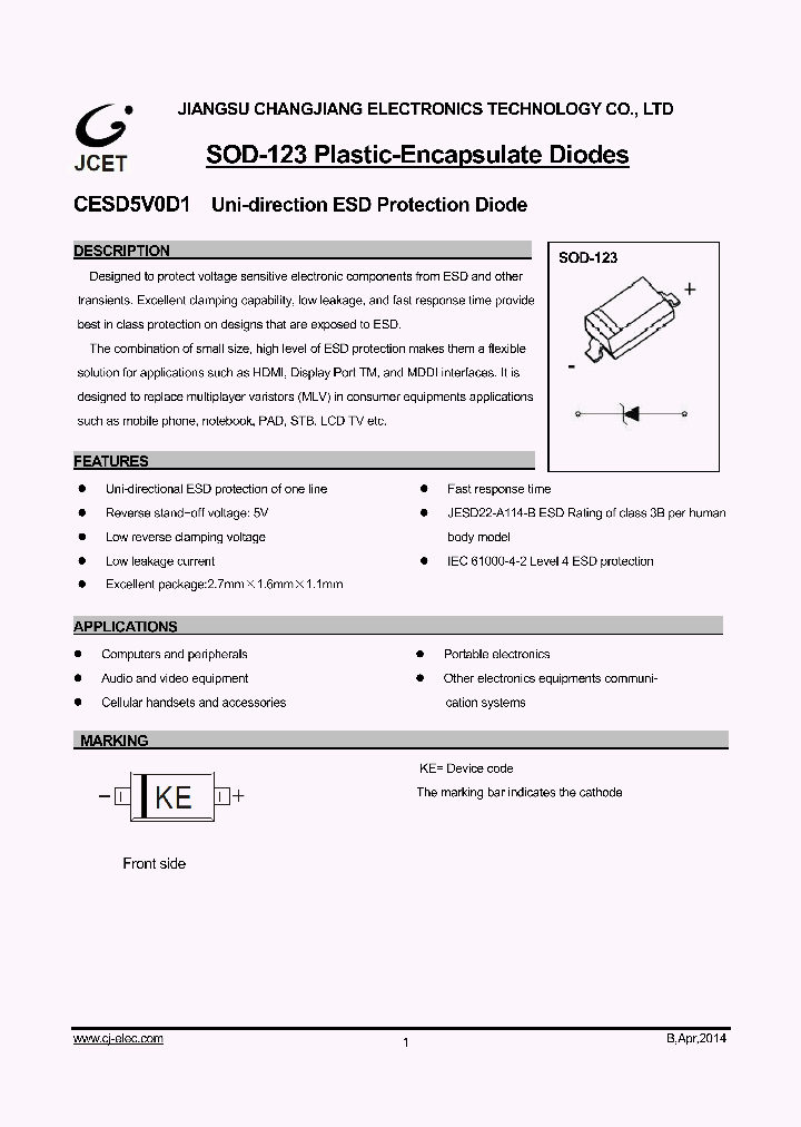 CESD5V0D1_8885890.PDF Datasheet