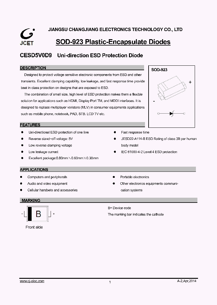 CESD5V0D9_8885894.PDF Datasheet