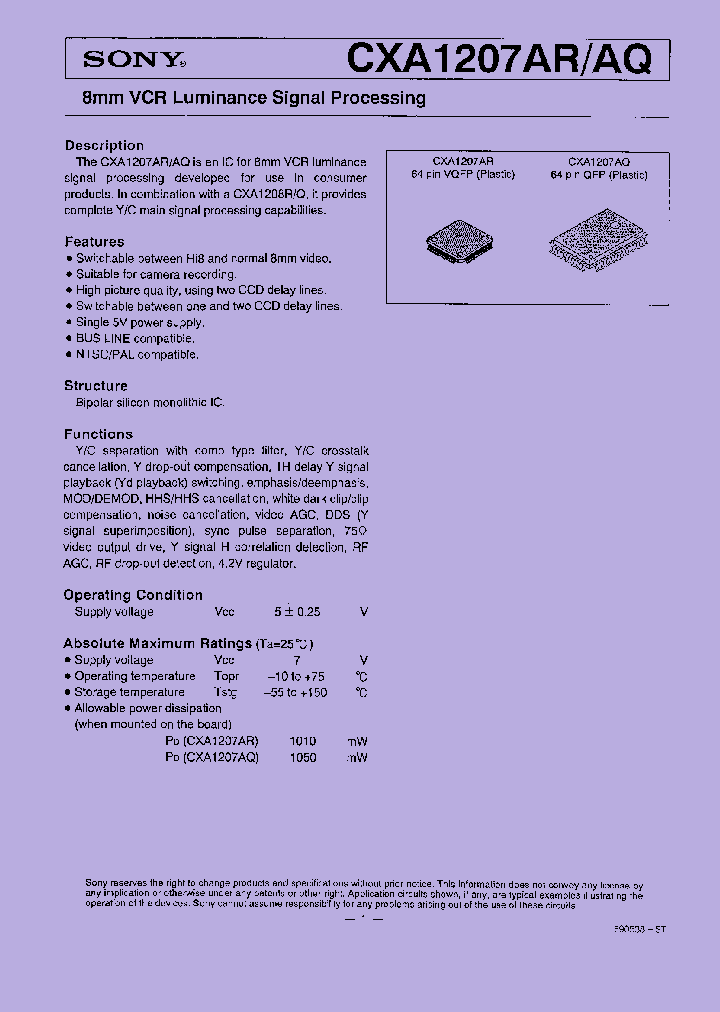 CXA1207_8887527.PDF Datasheet