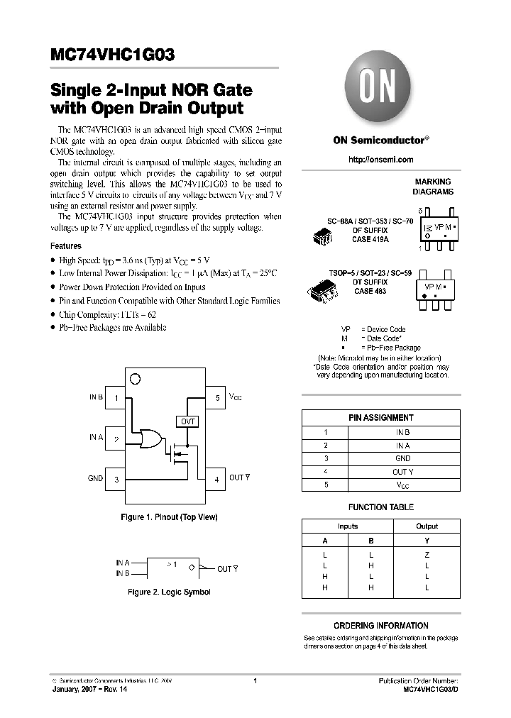 MC74VHC1G03DFT1G_8891875.PDF Datasheet