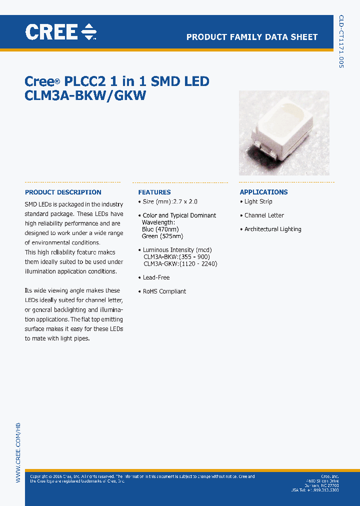 CLM3A-BKW-CTBVA463_8893894.PDF Datasheet