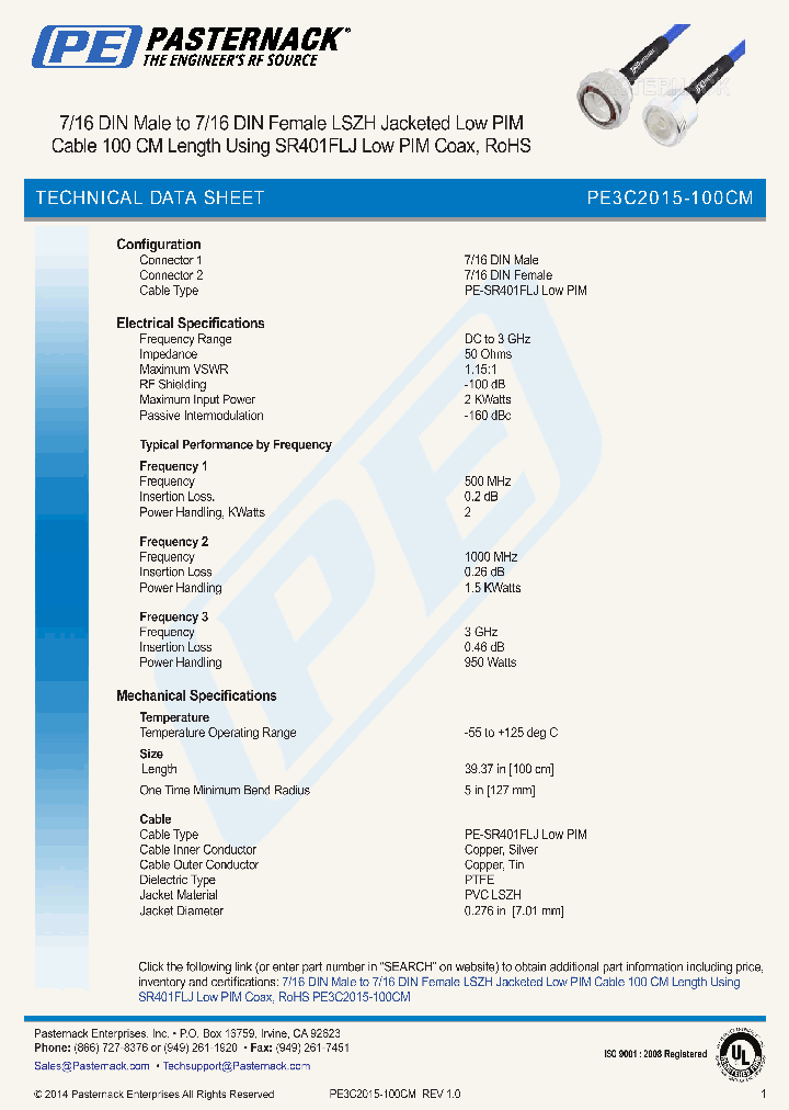 PE3C2015-100CM_8895625.PDF Datasheet