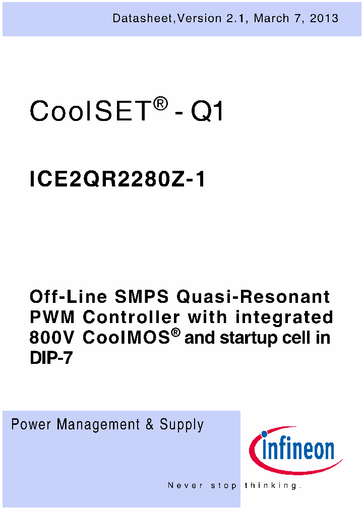 ICE2QR2280Z-1_8898085.PDF Datasheet