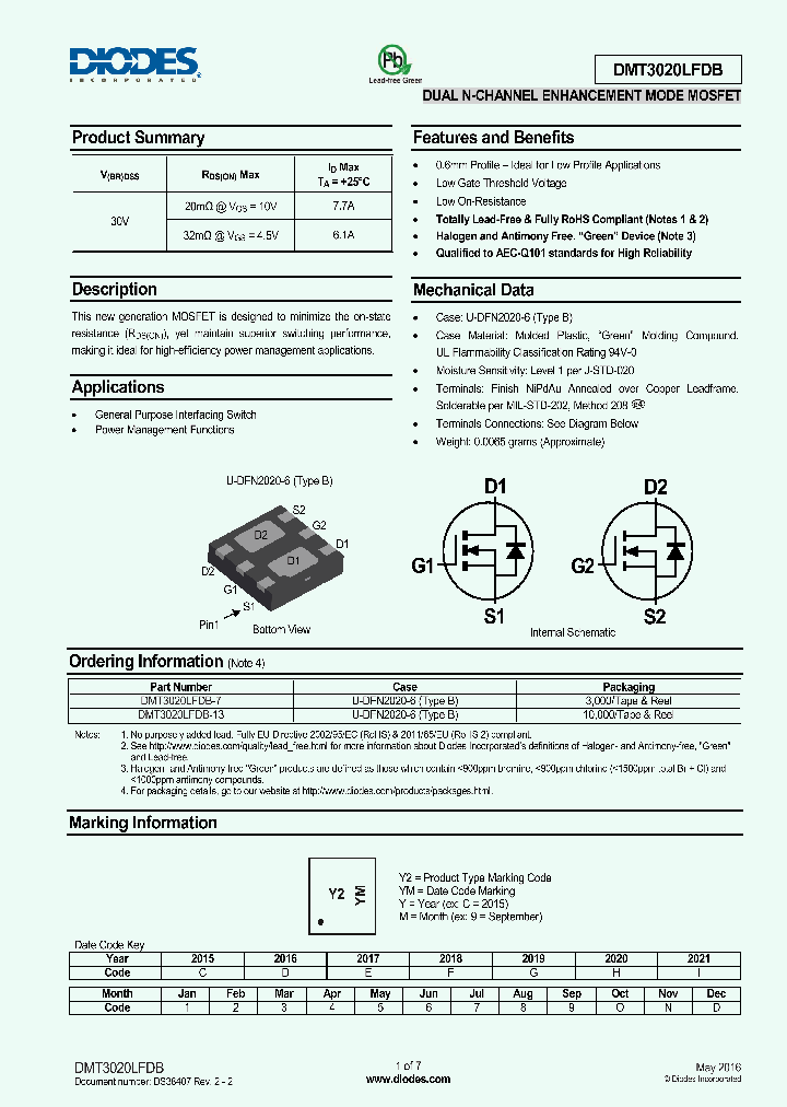 DMT3020LFDB_8899442.PDF Datasheet