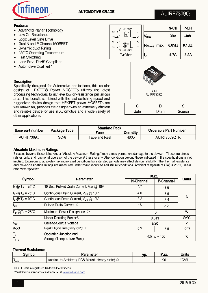 AUIRF7309QTR_8901151.PDF Datasheet