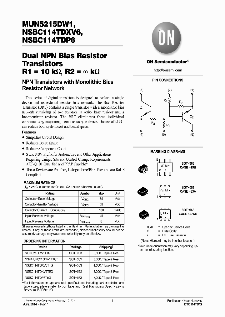 NSBC114TDP6T5G_8902331.PDF Datasheet