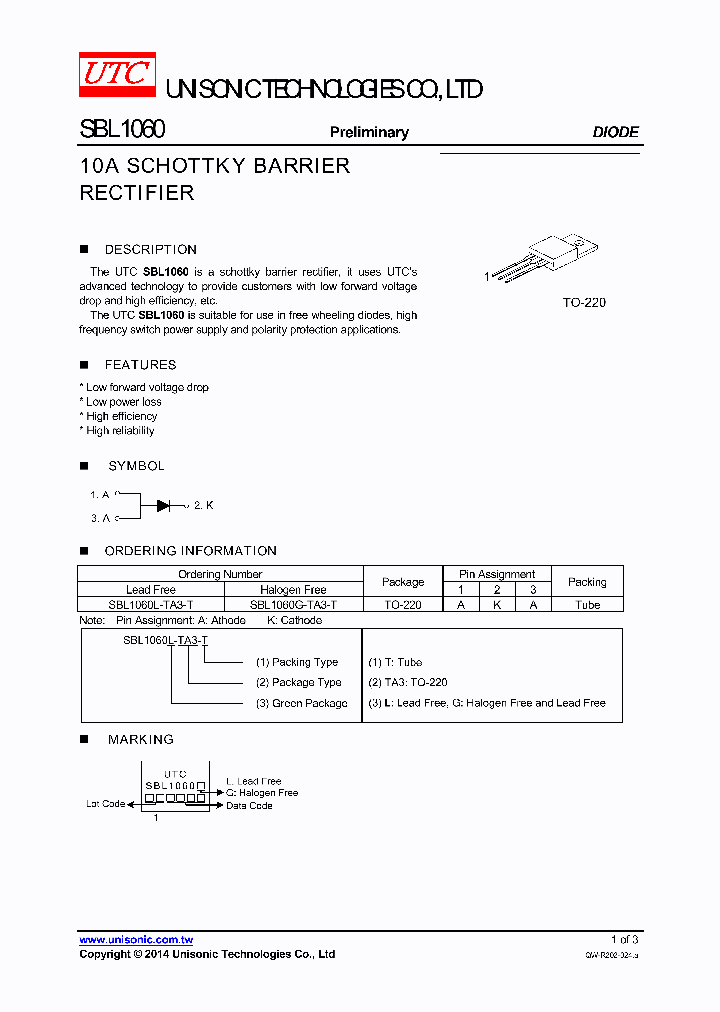 SBL1060_8904882.PDF Datasheet