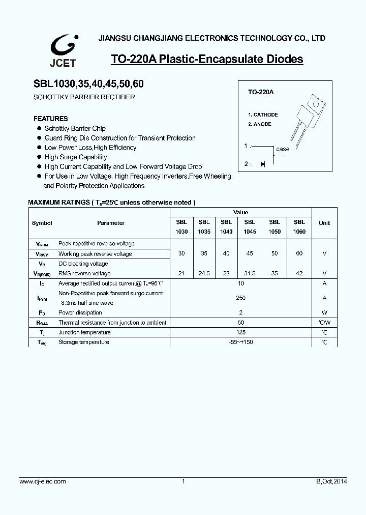 SBL1060_8904883.PDF Datasheet