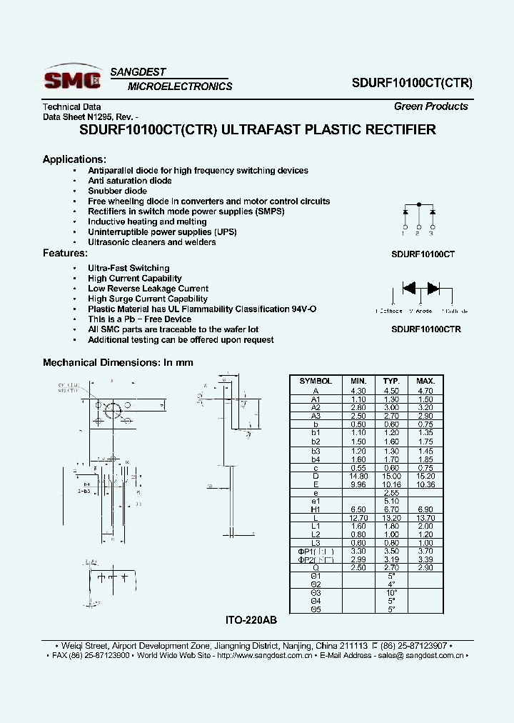 SDURF10100CTR_8906959.PDF Datasheet