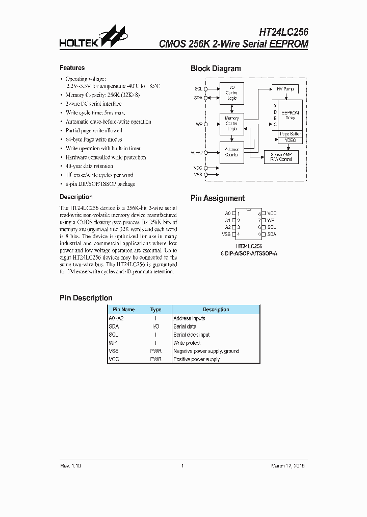 HT24LC256-15_8907109.PDF Datasheet