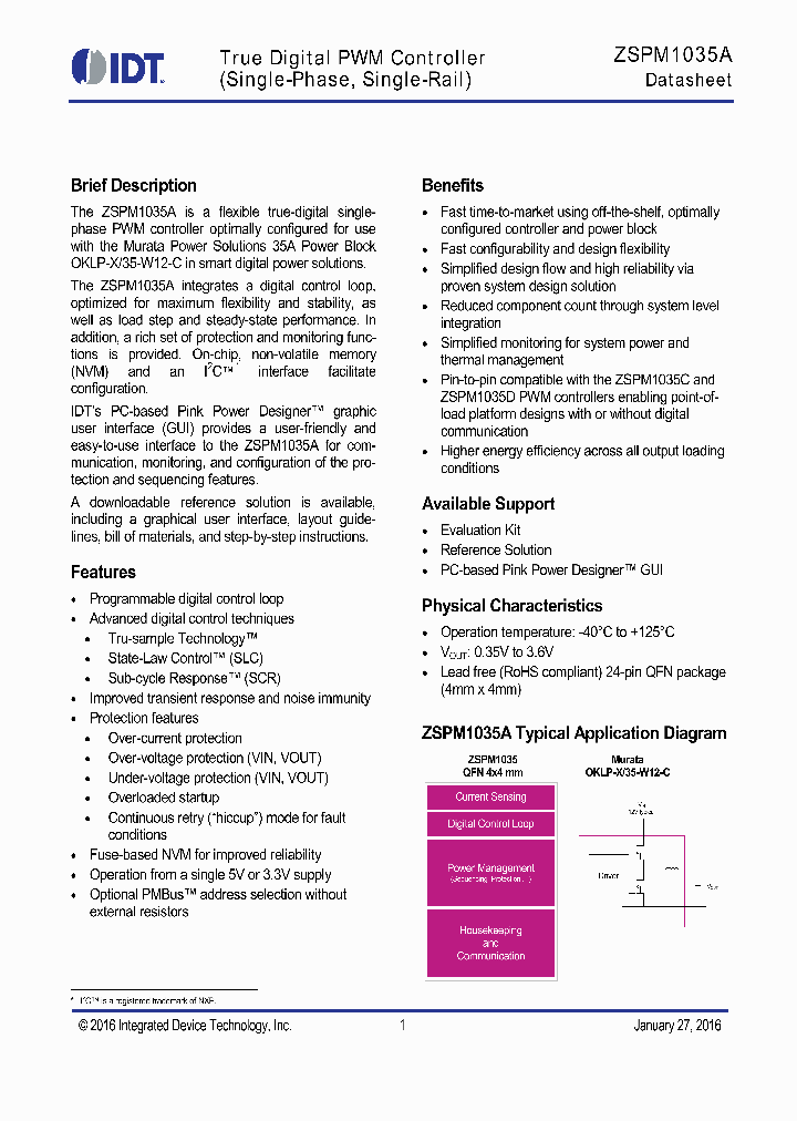 ZSPM1035A_8907725.PDF Datasheet