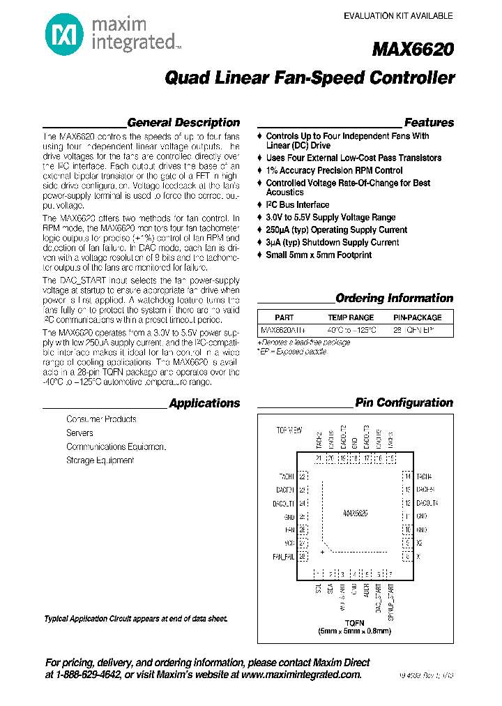 MAX6620ATI_8908683.PDF Datasheet