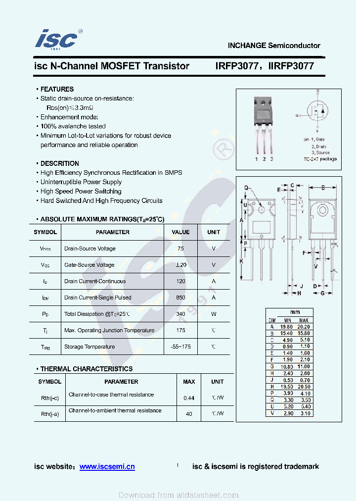 IIRFP3077_8912875.PDF Datasheet