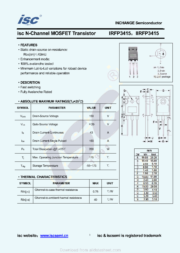 IIRFP3415_8912878.PDF Datasheet