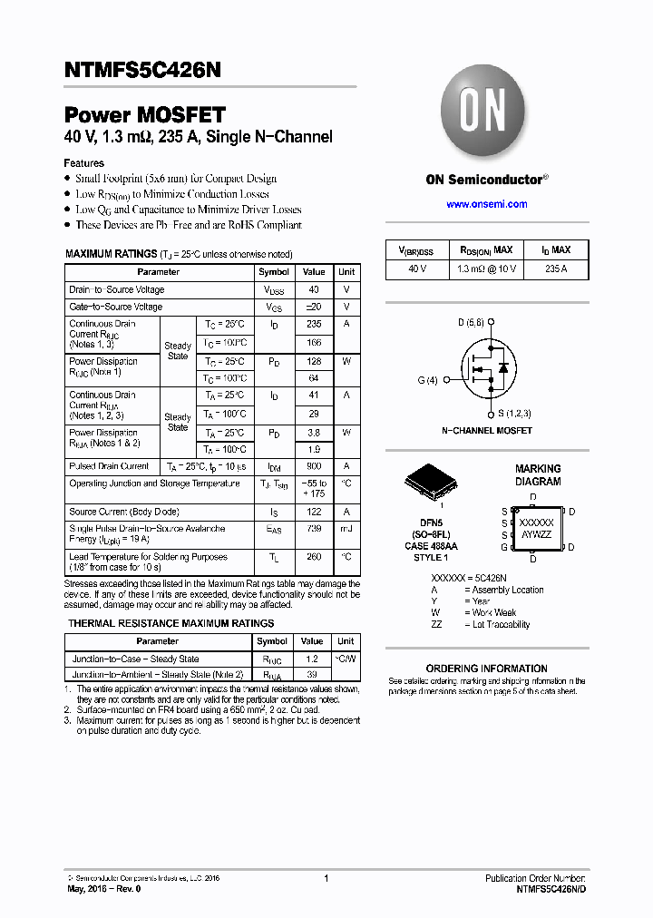 NTMFS5C426N_8913094.PDF Datasheet