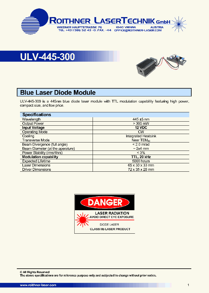 ULV-445-300_8916142.PDF Datasheet