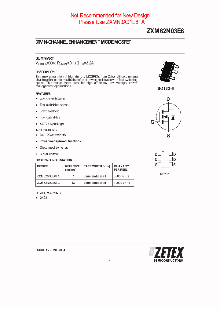 ZXM62N03E6TC_8919143.PDF Datasheet
