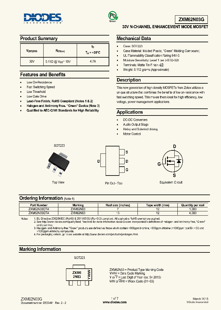 ZXM62N03GTA_8919144.PDF Datasheet