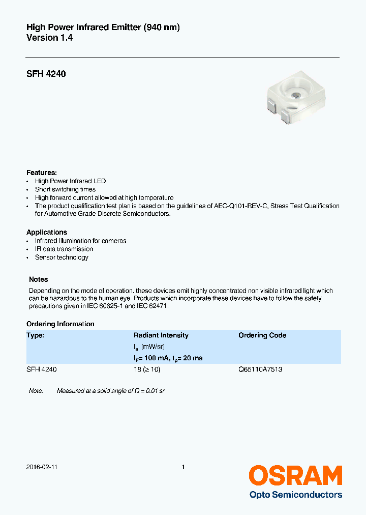 SFH4240-16_8920269.PDF Datasheet
